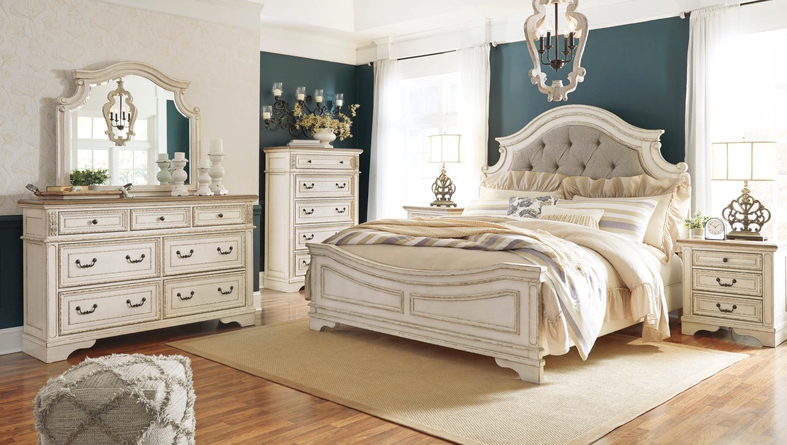 ashley furniture gray two tone bedroom set