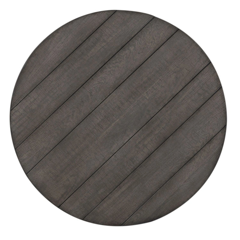 Modern Farmhouse Splay Leg Round Cocktail Table in Dusty Charcoal image