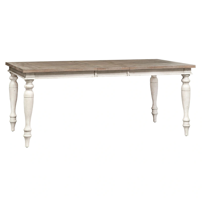 Whitney Rectangular Leg Table in Weathered Gray image