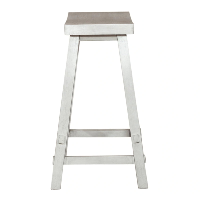 Creations 24 Inch Sawhorse Counter Stool - White image