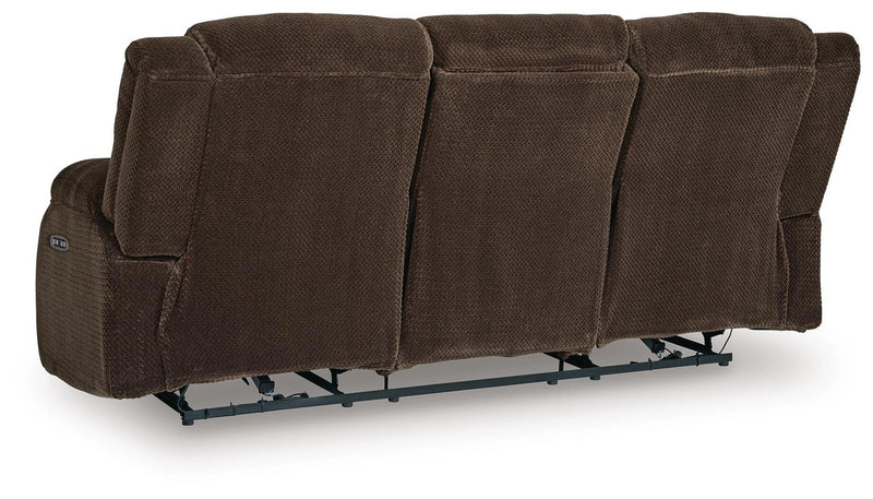 Greely Bend Power Reclining Sofa with Drop Down Table