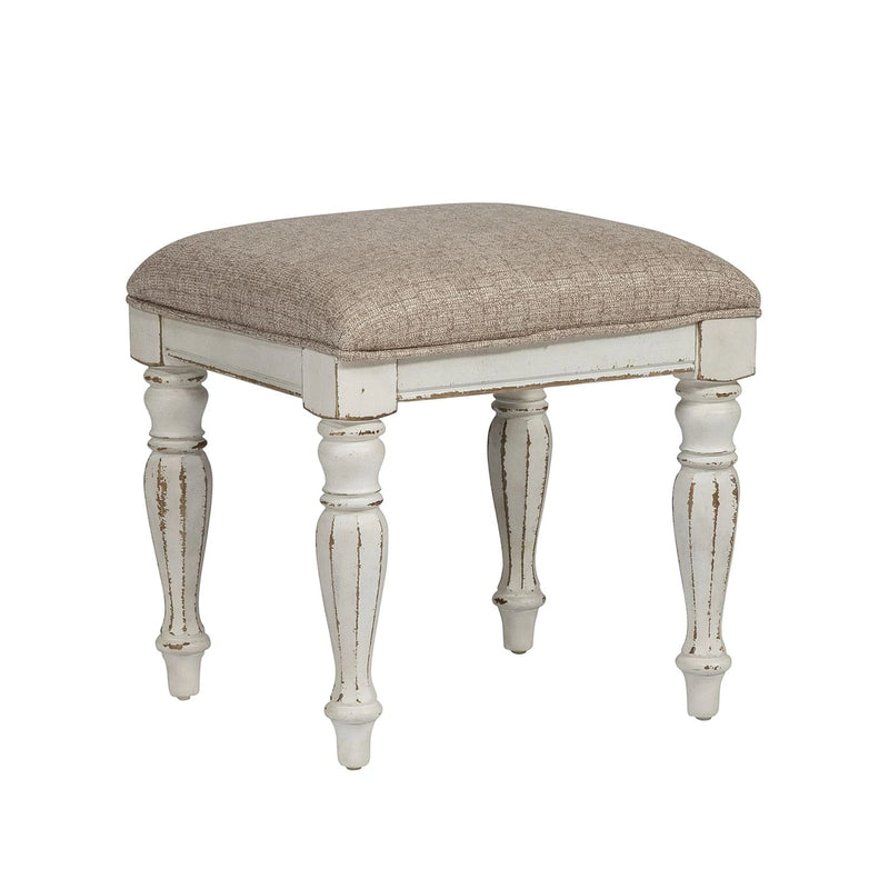 Magnolia Manor Vanity Stool in Antique White image