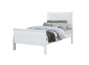 Crown Mark Louis Philip Twin Sleigh Bed in White image