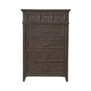 Paradise Valley 5 Drawer Chest in Saddle Brown image