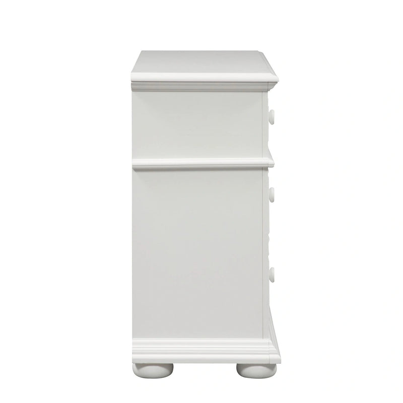 Summer House Media Chest in Oyster White image