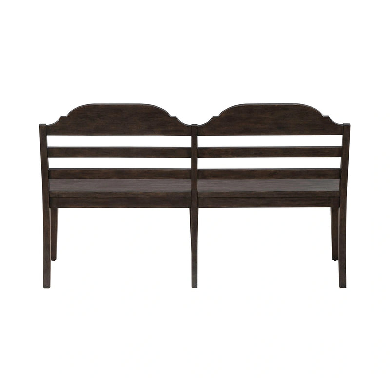 Paradise Valley Ladder Back Bench in Saddle Brown image
