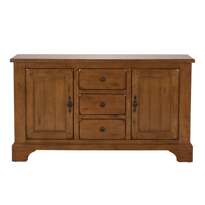 Treasures Buffet in Rustic Oak Finish image
