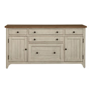 Farmhouse Reimagined Door Credenza in Antique White image