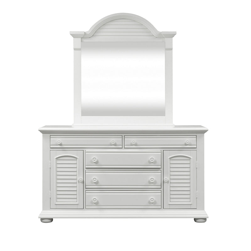 Summer House I Panel Bed, Dresser & Mirror image