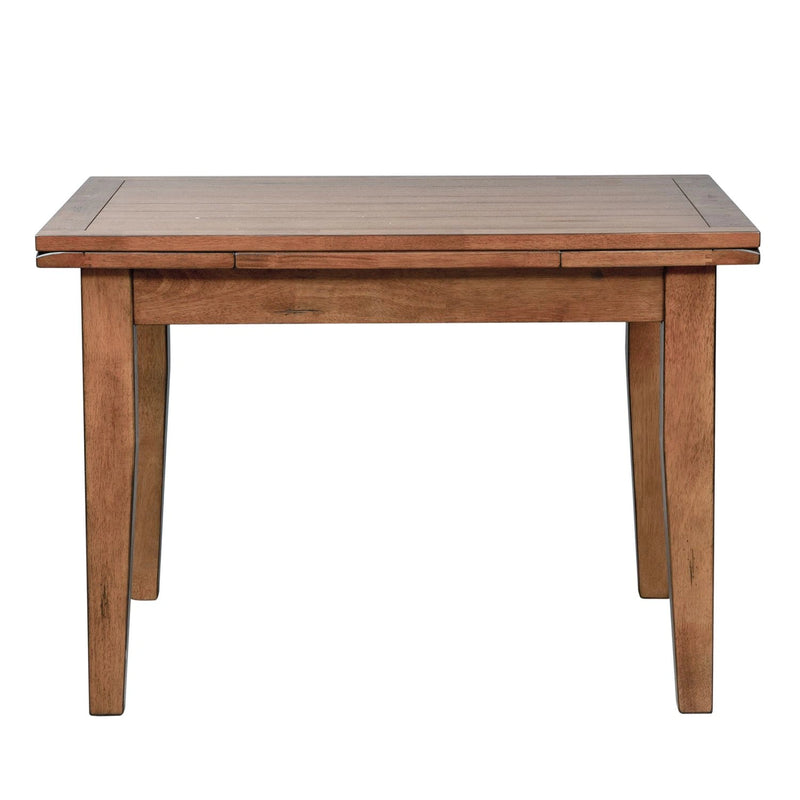 Treasures Retractable Leg Table in Rustic Oak Finish image