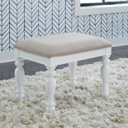 Summer House I Vanity Stool in Oyster White image