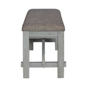 Newport Dining Bench in Smokey Grey image