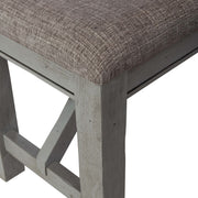 Newport Dining Bench in Smokey Grey image