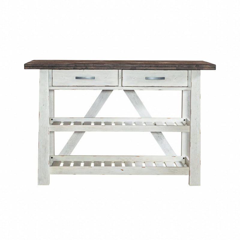 Farmhouse Server in White/Oak image