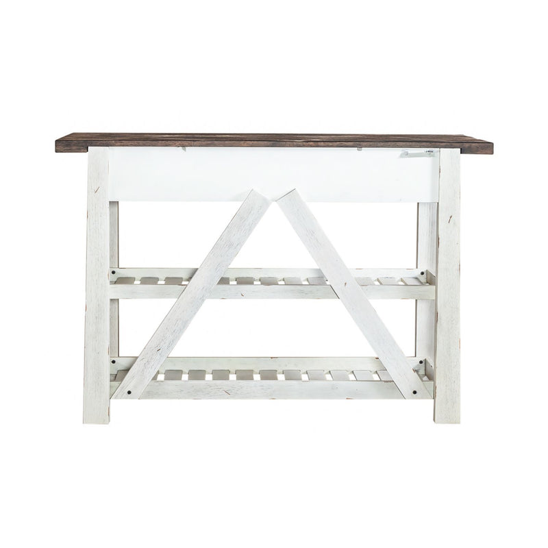 Farmhouse Server in White/Oak image
