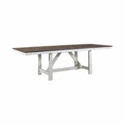 Farmhouse Trestle Table in White image