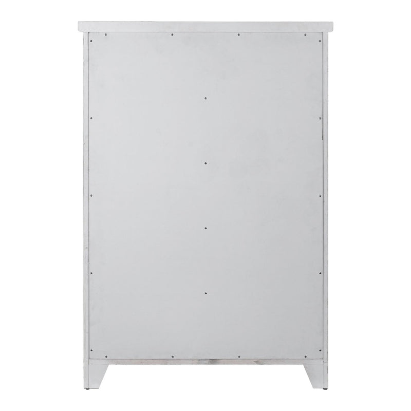 Backroads Drawer Chest in Weathered White/Parchment Brown image