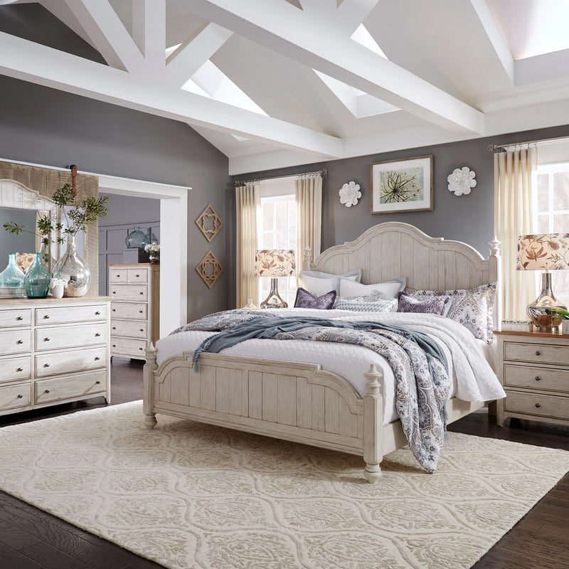 Farmhouse Reimagined King Poster Bed, Dresser & Mirror, Chest, Night Stand image