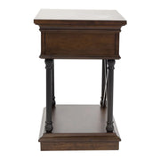 Tribeca Chairside Table in Cordovian Brown image