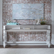 Magnolia Manor Console Bar Table in Antique White image