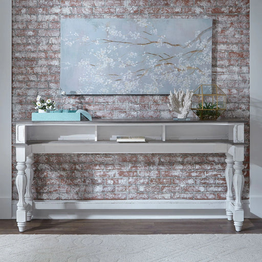 Magnolia Manor Console Bar Table in Antique White image