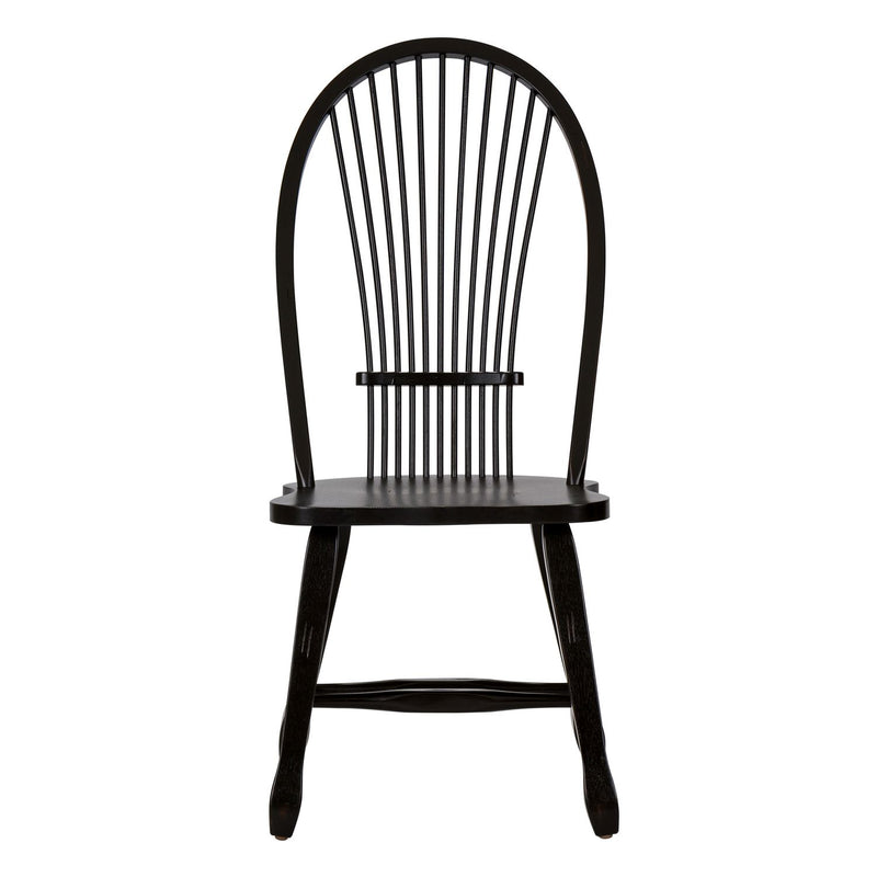 Treasures Sheaf Back Side Chair - Black image