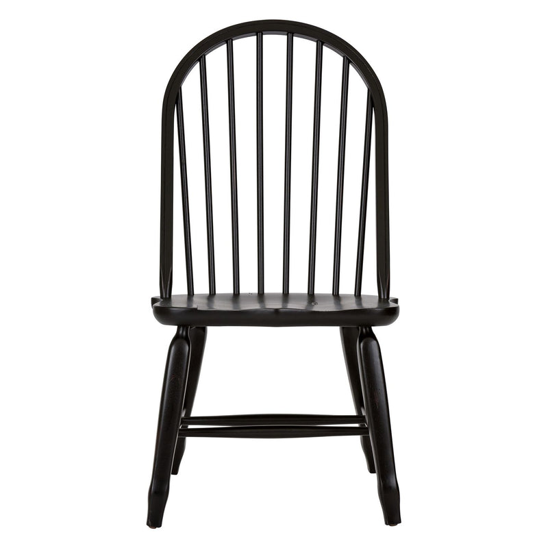 Treasures Bow Back Side Chair - Black image