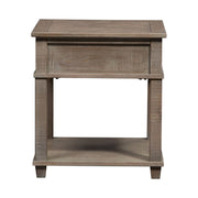 Parkland Falls End Table in Weathered Taupe image