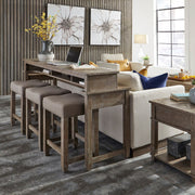 Parkland Falls Console Stool in Weathered Taupe image