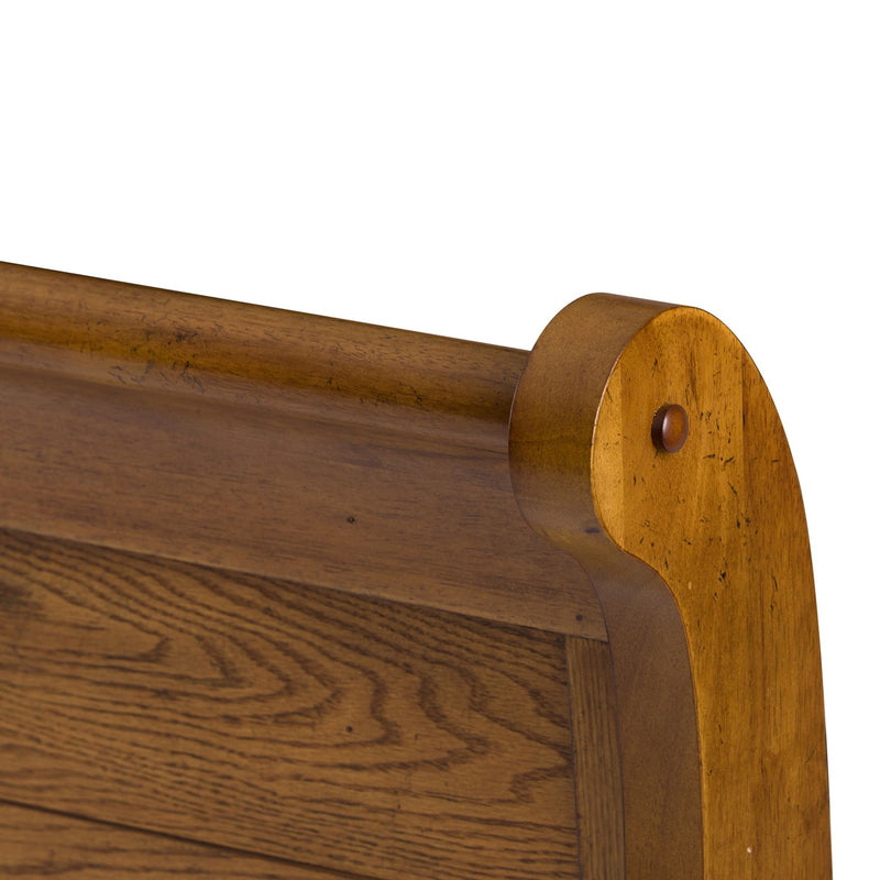 Grandpas Cabin King California Sleigh Bed