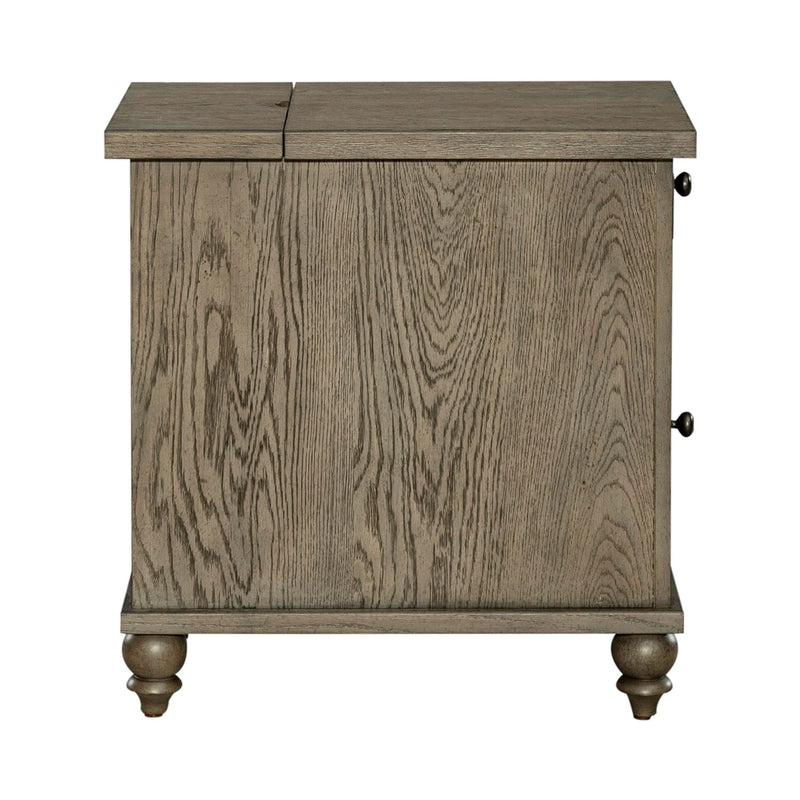 Americana Farmhouse Chair Side Table in Dusty Taupe image
