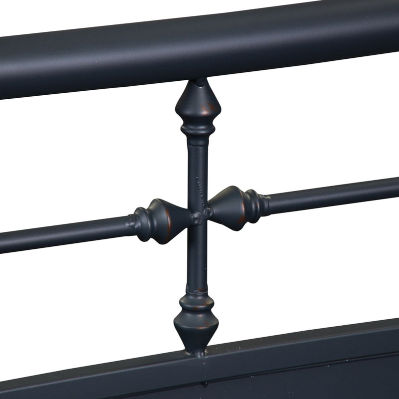 Vintage Series Full Metal Bed in Navy