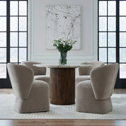 Accent Dining Accent Dining Chair w/ Casters - Truffle image