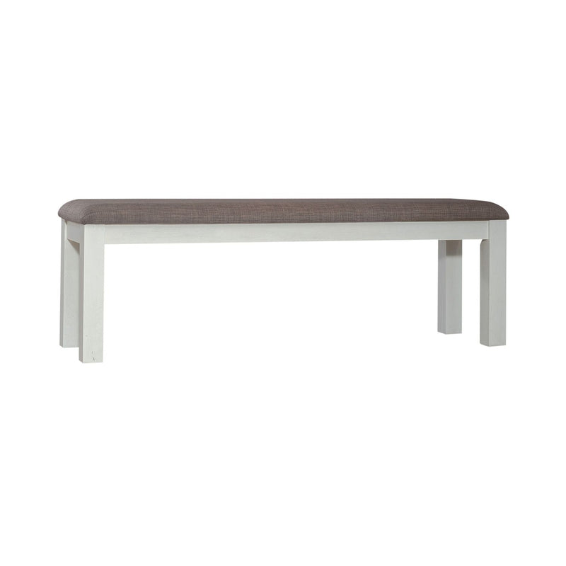 Brook Bay Uph Dining Bench in Textured White image