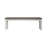 Brook Bay Uph Dining Bench in Textured White image