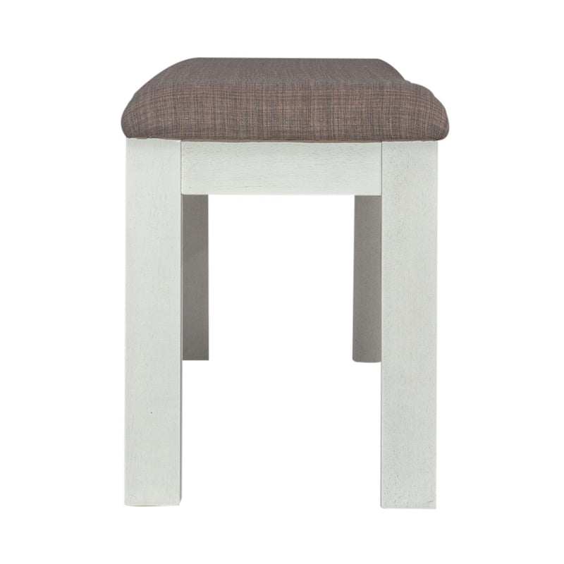 Brook Bay Uph Dining Bench in Textured White image