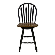Carolina Crossing Windsor Swivel Counter Chair - Black image