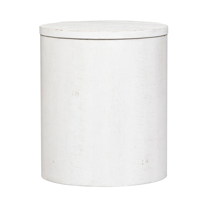 Modern Farmhouse Drum End Table image