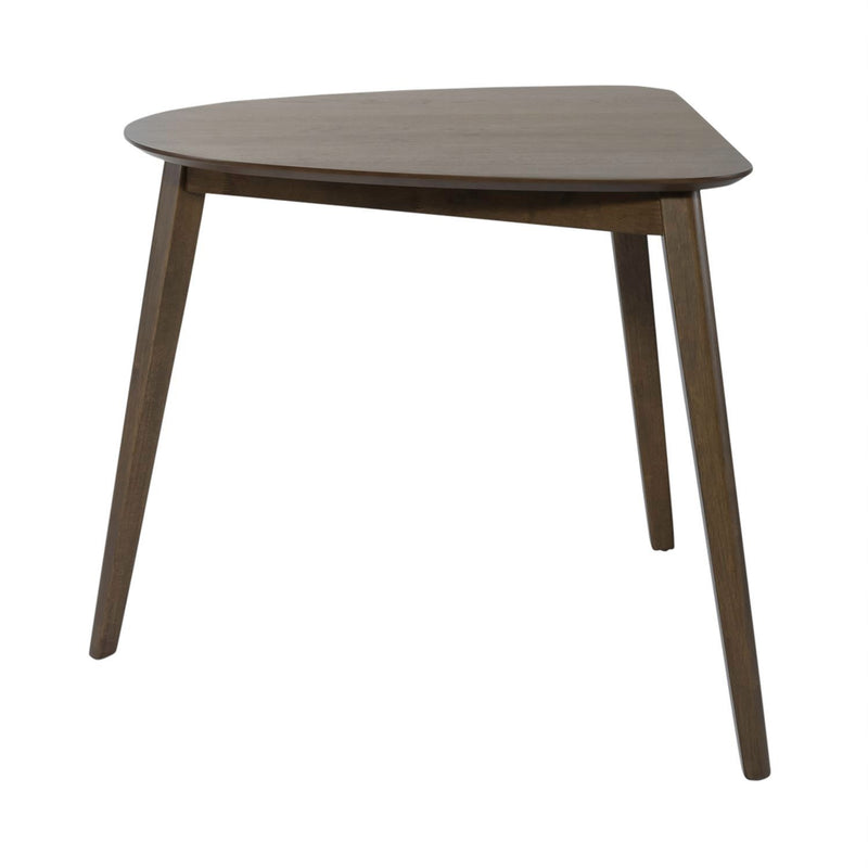 Space Saver Triangle Table in Satin Walnut