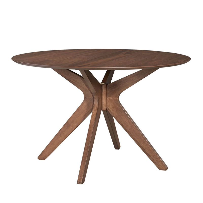 Space Saver Round Pedestal Table in Satin Walnut image