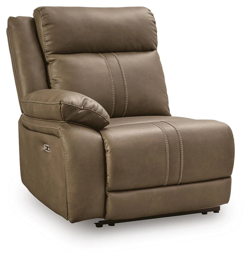 Max-Media Power Reclining Sectional Loveseat with Audio Console
