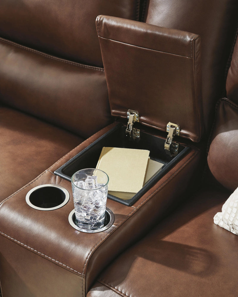 Silverbrooke Power Reclining Loveseat with Console