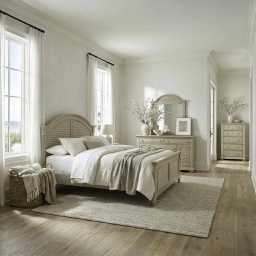 Summer House King Panel Bed, Dresser & Mirror, Chest image