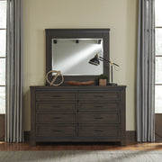 Thornwood Hills Bookcase Bed, Dresser & Mirror, Night Stand image