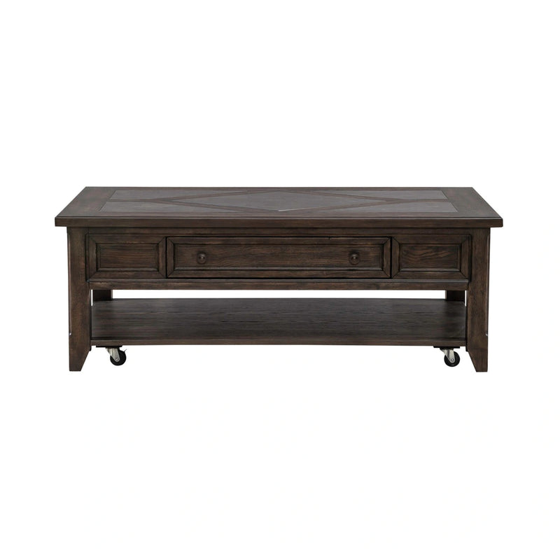 Paradise Valley Rectangular Cocktail Table in Saddle Brown image