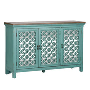Kensington 3 Door Accent Cabinet in Turquoise image