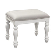 Summer House I Vanity Stool in Oyster White image