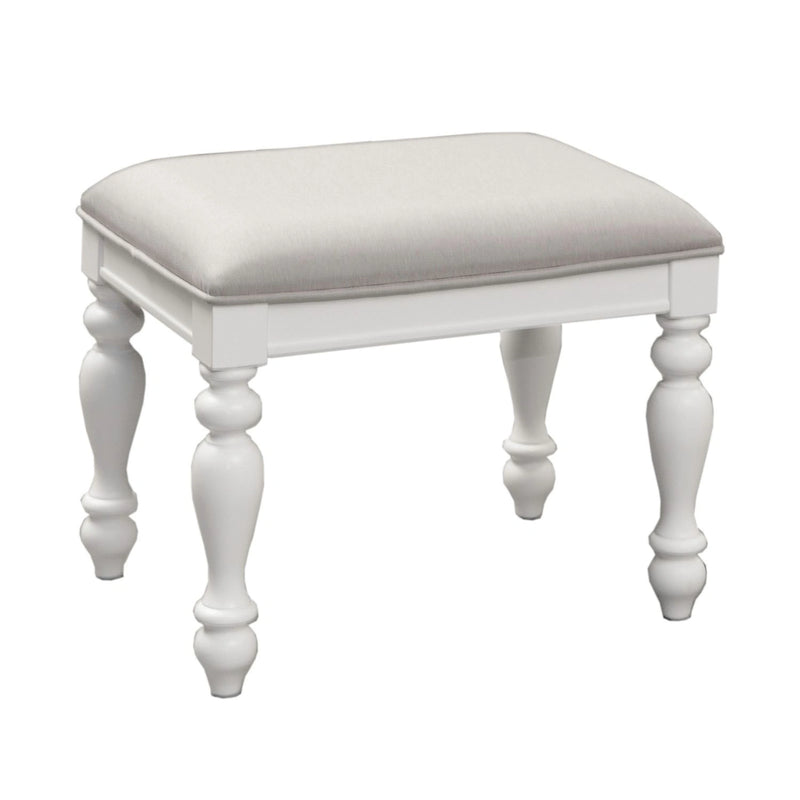 Summer House I Vanity Stool in Oyster White image