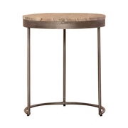 Eclipse Nesting Tables in Greystone Marble Top w/ Pewter Metal image