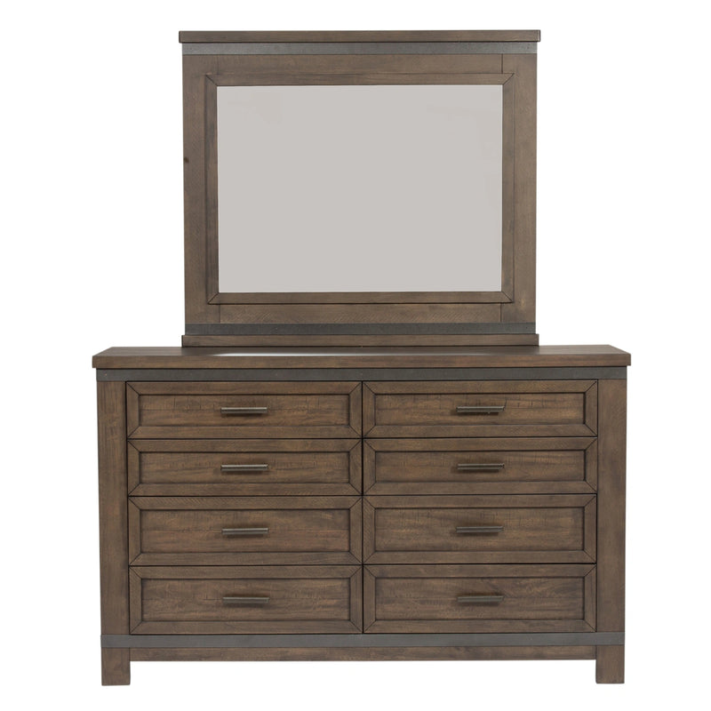 Thornwood Hills Bookcase Bed, Dresser & Mirror, Chest image